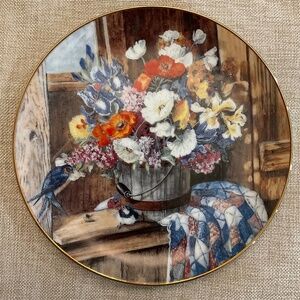 Springtime Arrangement Collector Plate